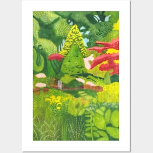 Fletcher Moss Botanical Garden Watercolour Posters and Art